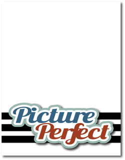 Picture Perfect - Printed Premade Scrapbook Page 8.5 x 11 Layout