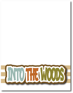 Into the Woods - Printed Premade Scrapbook Page 8.5 x 11 Layout