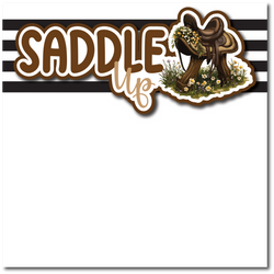 Saddle Up - Printed Premade Scrapbook Page 12x12 Layout