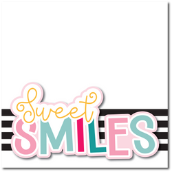 Sweet Smile - Printed Premade Scrapbook Page 12x12 Layout