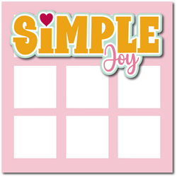 Simple Joy - Printed Premade Scrapbook Page 12x12 Layout