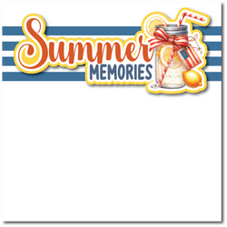 Summer Memories - Printed Premade Scrapbook Page 12x12 Layout