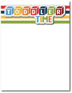 Toddler Time - Printed Premade Scrapbook Page 8.5 x 11 Layout