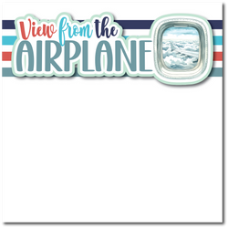 View from the Airplane - Printed Premade Scrapbook Page 12x12 Layout
