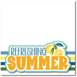 Refreshing Summer - Printed Premade Scrapbook Page 12x12 Layout