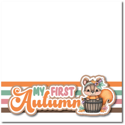 My First Autumn - Printed Premade Scrapbook Page 12x12 Layout