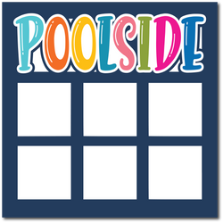 Poolside - Printed Premade Scrapbook Page 12x12 Layout