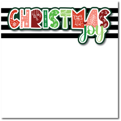 Christmas Joy - Printed Premade Scrapbook Page 12x12 Layout