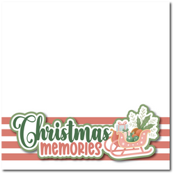 Christmas Memories - Printed Premade Scrapbook Page 12x12 Layout