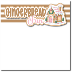 Gingerbread Fun - Printed Premade Scrapbook Page 12x12 Layout