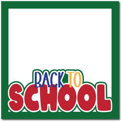 Back to School - Printed Premade Scrapbook Page 12x12 Layout