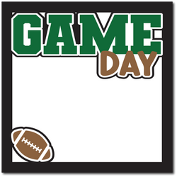 Game Day - Printed Premade Scrapbook Page 12x12 Layout