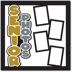 Senior Photos - Printed Premade Scrapbook Page 12x12 Layout