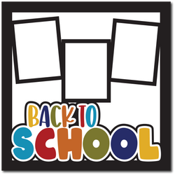 Back to School - Printed Premade Scrapbook Page 12x12 Layout