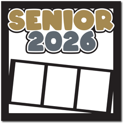Senior 2026 - Printed Premade Scrapbook Page 12x12 Layout