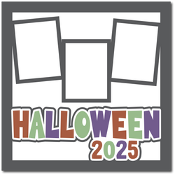 Halloween 2025 - Printed Premade Scrapbook Page 12x12 Layout