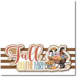Fall on the Farm - Printed Premade Scrapbook Page 12x12 Layout