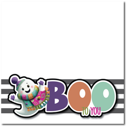 Boo to You - Printed Premade Scrapbook Page 12x12 Layout