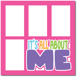 It's All About Me - Printed Premade Scrapbook Page 12x12 Layout