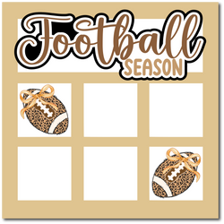 Football Season - Printed Premade Scrapbook Page 12x12 Layout