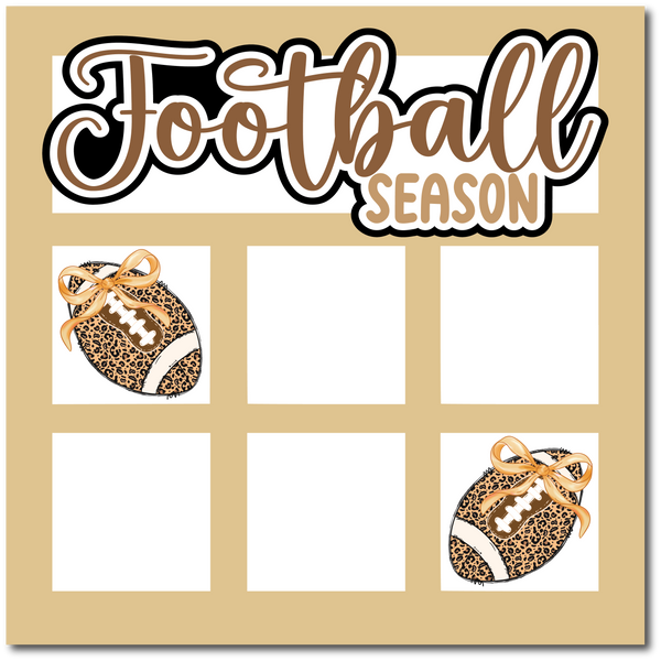 Football Season - Printed Premade Scrapbook Page 12x12 Layout