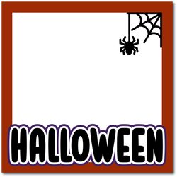 Halloween - Printed Premade Scrapbook Page 12x12 Layout