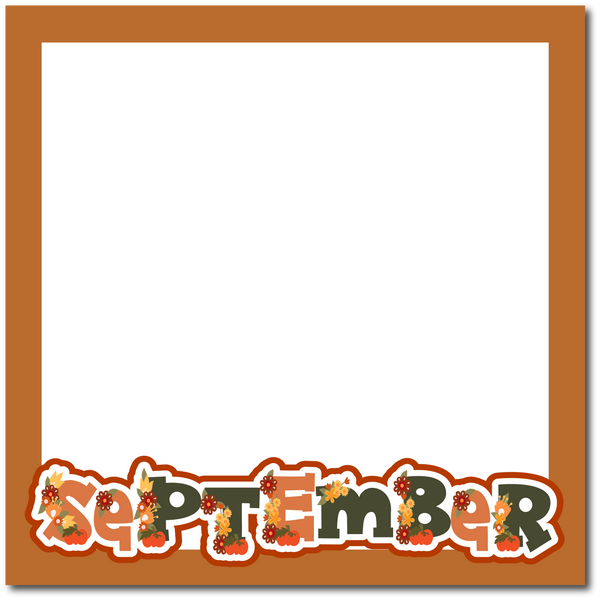September - Printed Premade Scrapbook Page 12x12 Layout