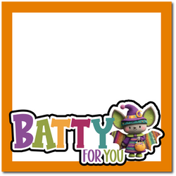 Batty for You - Printed Premade Scrapbook Page 12x12 Layout