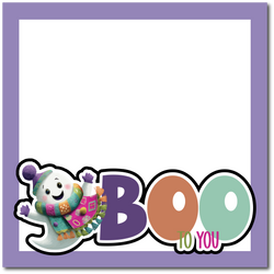 Boo - Printed Premade Scrapbook Page 12x12 Layout