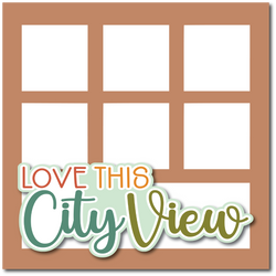 Love this City View - Printed Premade Scrapbook Page 12x12 Layout