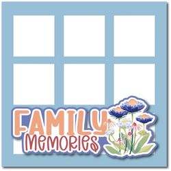 Family Memories - Printed Premade Scrapbook Page 12x12 Layout