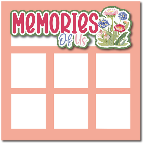 Memories of Us - Printed Premade Scrapbook Page 12x12 Layout
