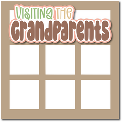 Visiting the Grandparents - Printed Premade Scrapbook Page 12x12 Layout
