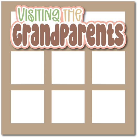 Visiting the Grandparents - Printed Premade Scrapbook Page 12x12 Layout