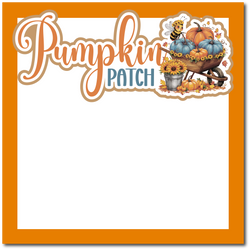 Pumpkin Patch - Printed Premade Scrapbook Page 12x12 Layout