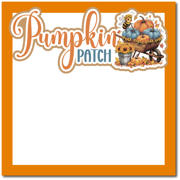 Pumpkin Patch - Printed Premade Scrapbook Page 12x12 Layout