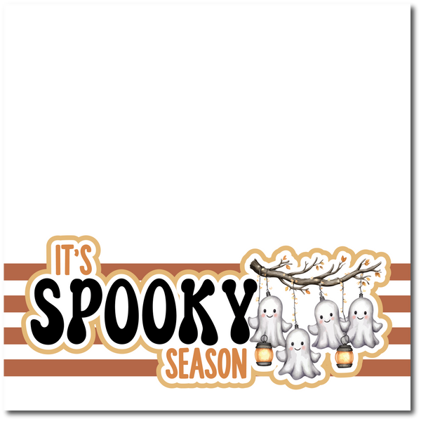 It's Spooky Season - Printed Premade Scrapbook Page 12x12 Layout