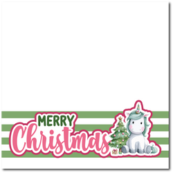 Merry Christmas - Printed Premade Scrapbook Page 12x12 Layout