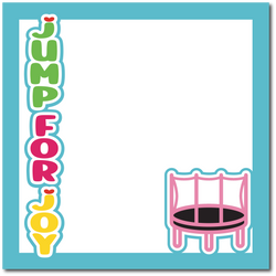 Jump for Joy - Printed Premade Scrapbook Page 12x12 Layout