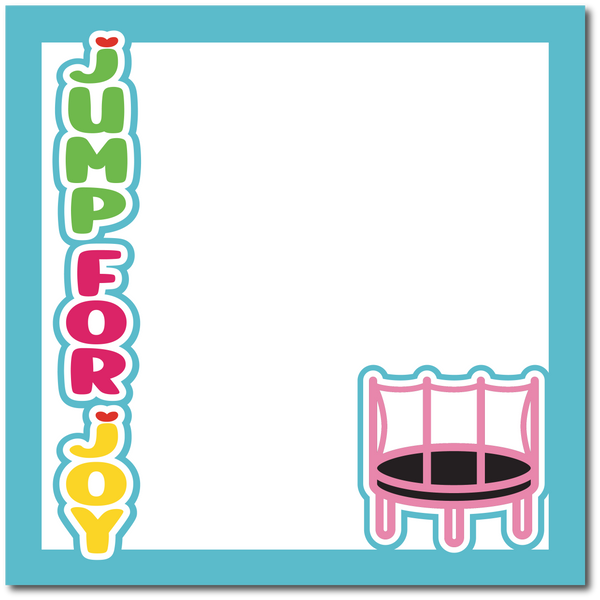 Jump for Joy - Printed Premade Scrapbook Page 12x12 Layout