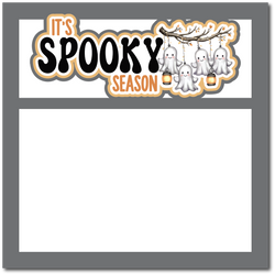 It's Spooky Season - Printed Premade Scrapbook Page 12x12 Layout