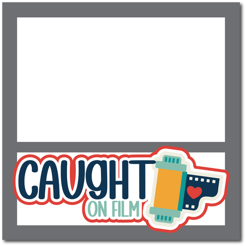 Caught on Film - Printed Premade Scrapbook Page 12x12 Layout