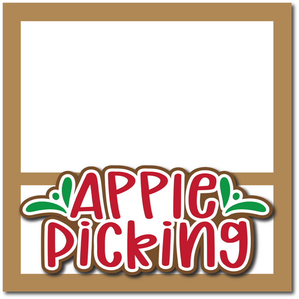 Apple Picking - Printed Premade Scrapbook Page 12x12 Layout