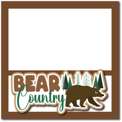 Bear Country - Printed Premade Scrapbook Page 12x12 Layout