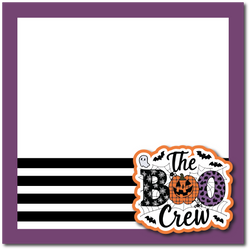The Boo Crew - Halloween - Printed Premade Scrapbook Page 12x12 Layout