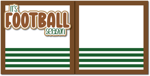 It's Football Season - Printed Premade Scrapbook (2) Page 12x12 Layout