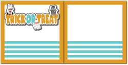 Trick or Treat - Printed Premade Scrapbook (2) Page 12x12 Layout