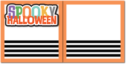 Spooky Halloween - Printed Premade Scrapbook (2) Page 12x12 Layout