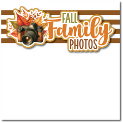 Fall Family Photos - Printed Premade Scrapbook Page 12x12 Layout