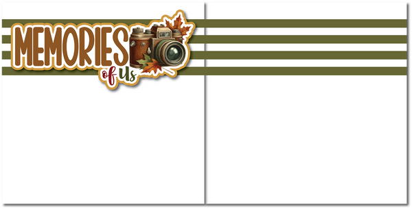 Memories of Us - Printed Premade Scrapbook (2) Page 12x12 Layout